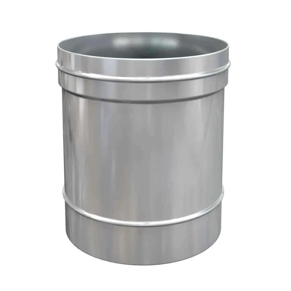 Изображение товара Неутепленная труба Росстин 500мм ⌀150мм нержавеющая сталь AISI 304 0.5мм