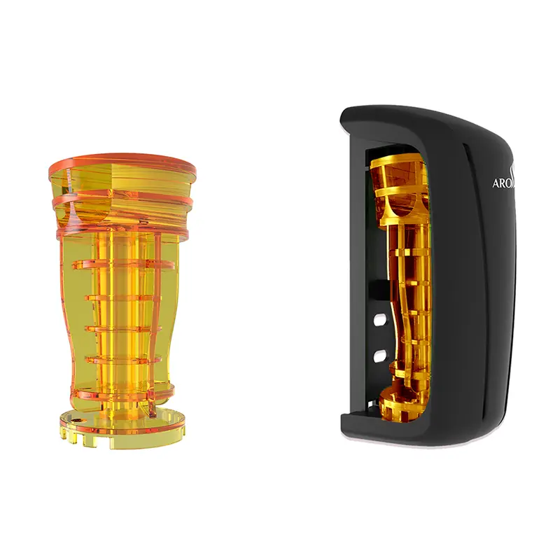 Изображение товара Освежитель воздуха AROTERRA TOWER AIR с ароматом цитрус и чёрный диспенсер