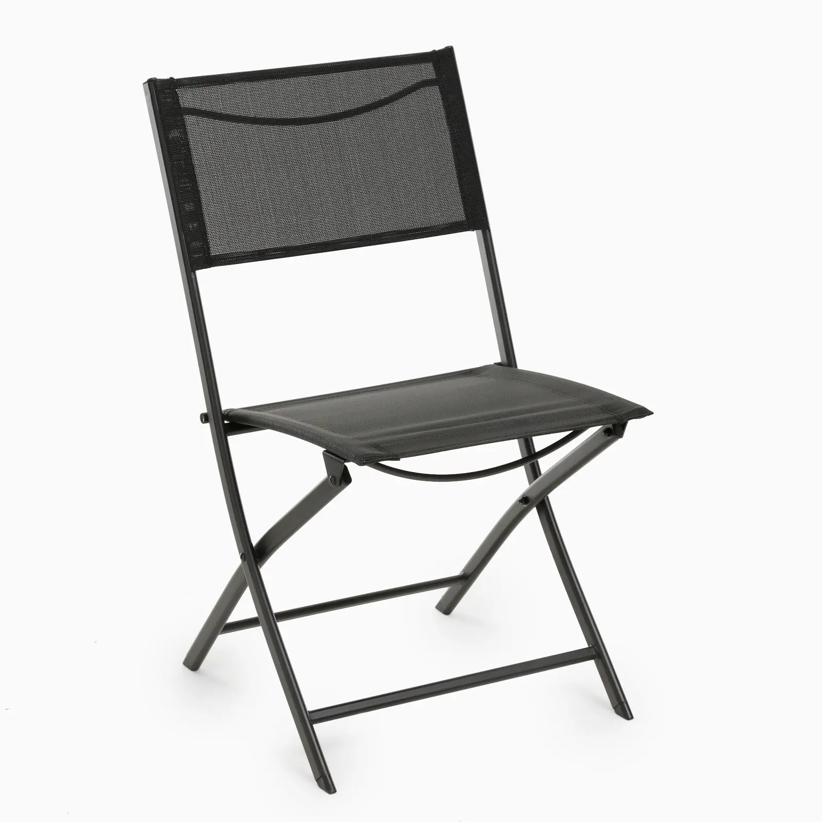 Изображение товара Стул садовый складной Сима-ленд 9470062 56 см х 45 см х 80 см металл черный