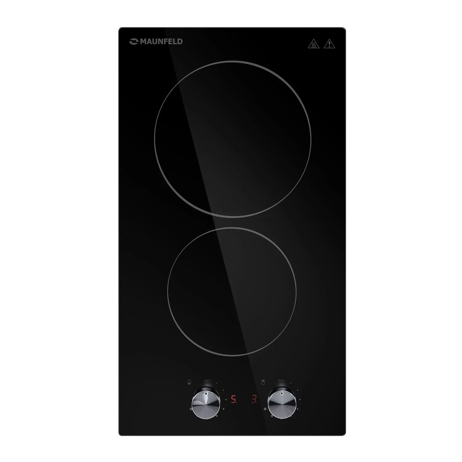 Изображение товара Электрическая варочная панель Maunfeld CVCE292MBK 29 см 2 конфорки цвет черный