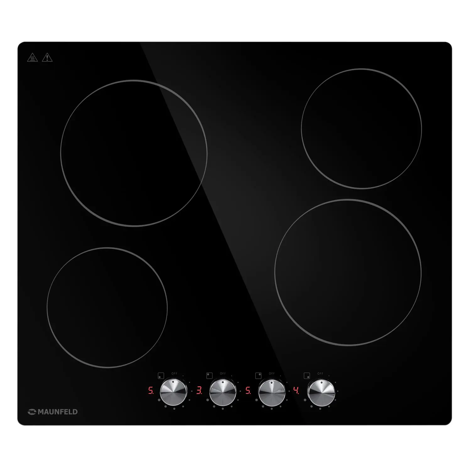 Изображение товара Электрическая варочная панель Maunfeld CVCE594MBK 59 см 4 конфорки цвет черный