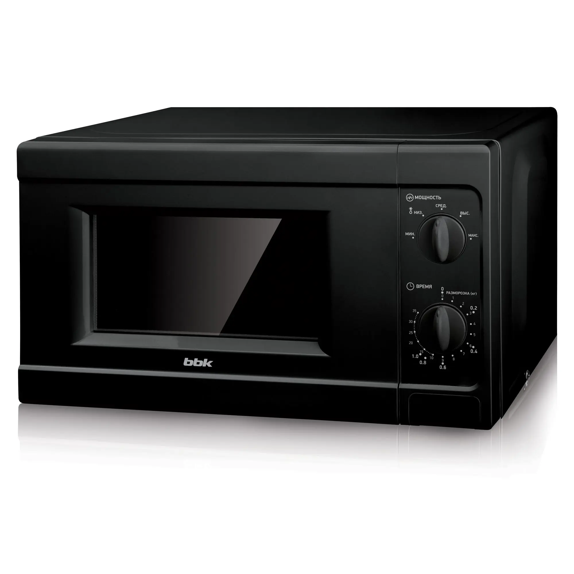 Изображение товара Отдельностоящая микроволновая печь Bbk 20MWS-709M 20 л 44x26x33.5 см цвет черный