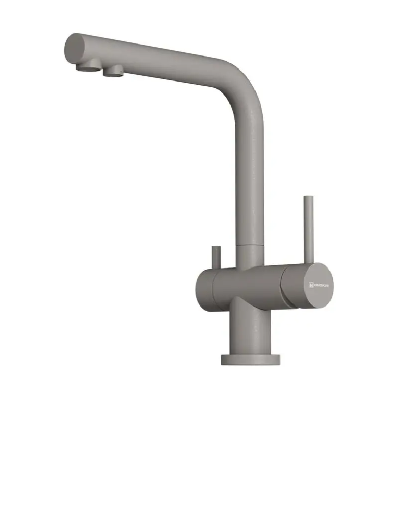 Изображение товара Смеситель для кухни Omoikiri Nagano-gr-p однорычажный с высоким изливом и фильтром