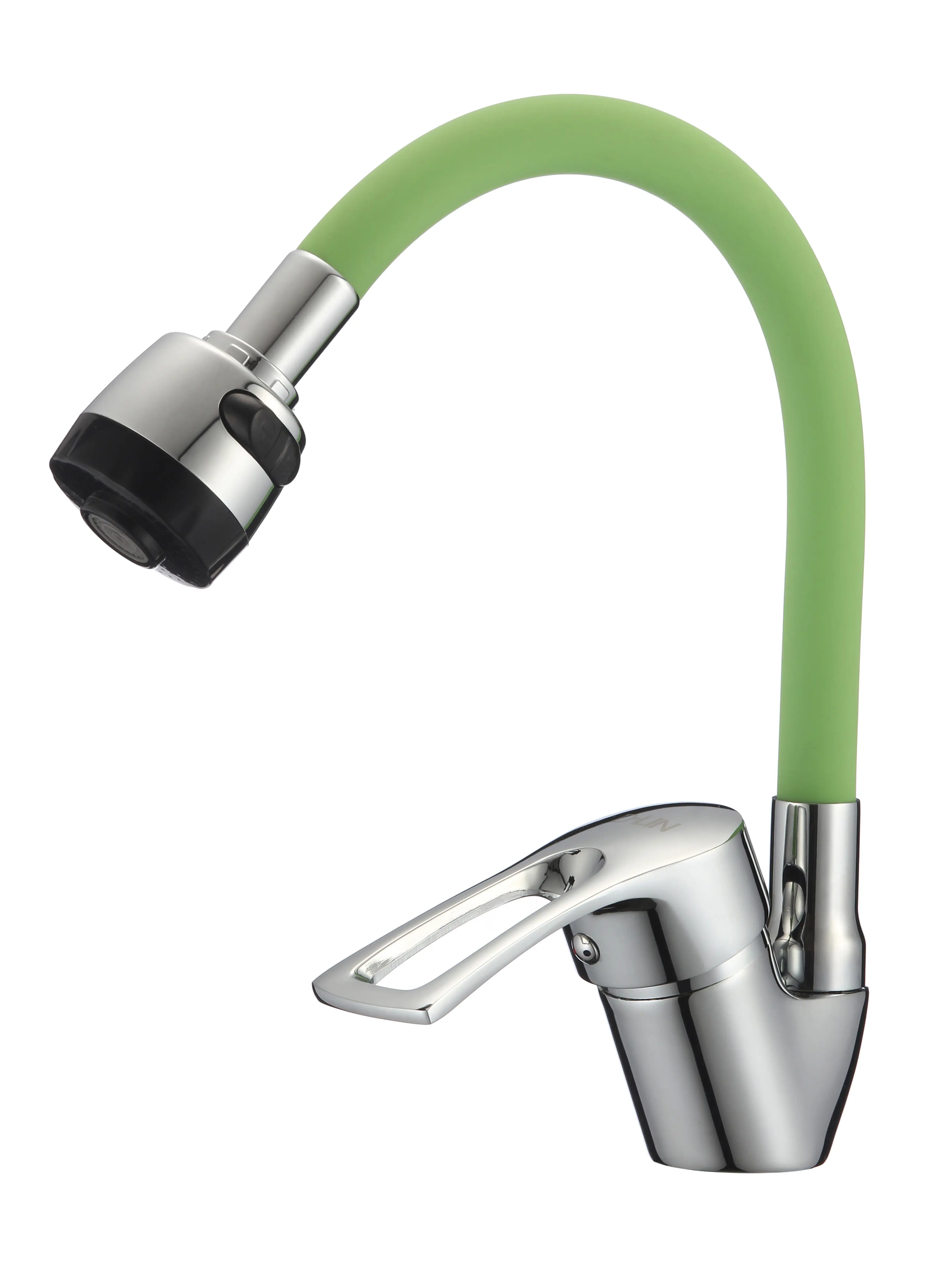 Изображение товара Смеситель для кухни однорычажный D-lin D150422-5t излив 13 см цвет зеленый