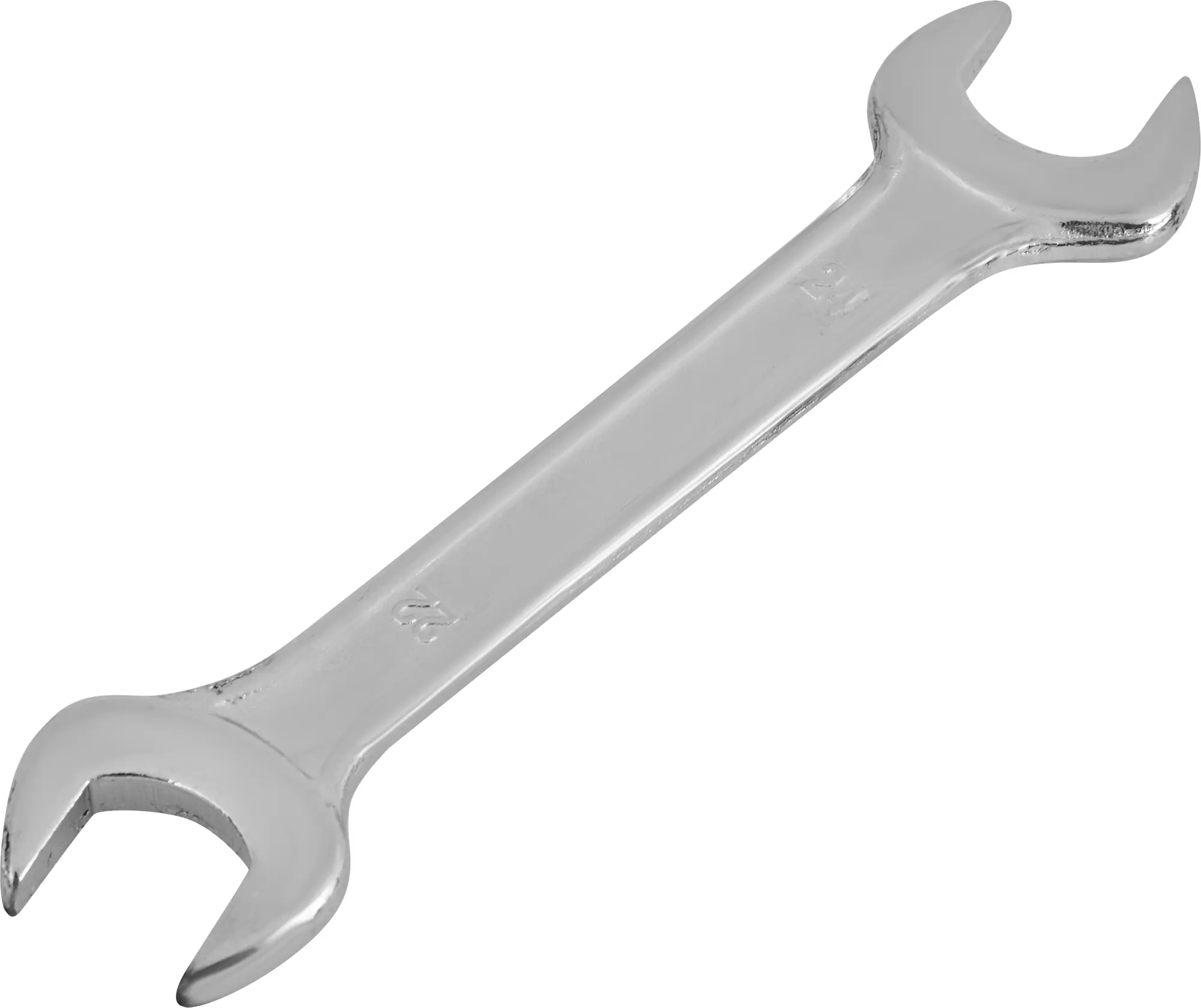 Изображение товара Ключ рожковый 3880 22x24 мм двусторонний хромированный стальной инструмент