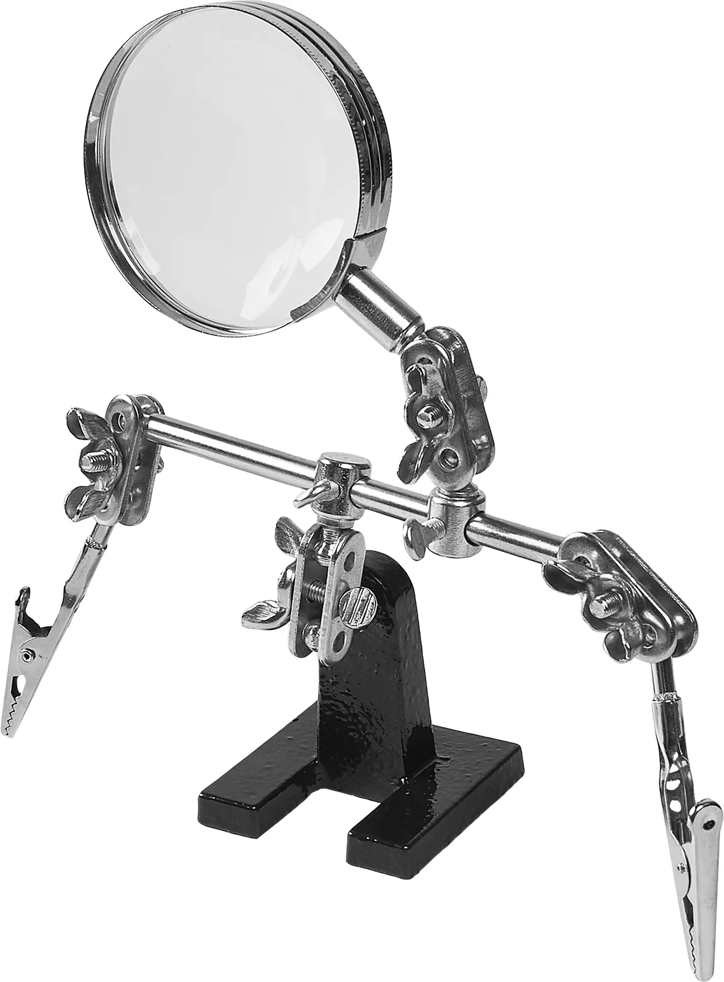 Изображение товара Зажим для пайки с лупой 3854 Третья рука для точной работы