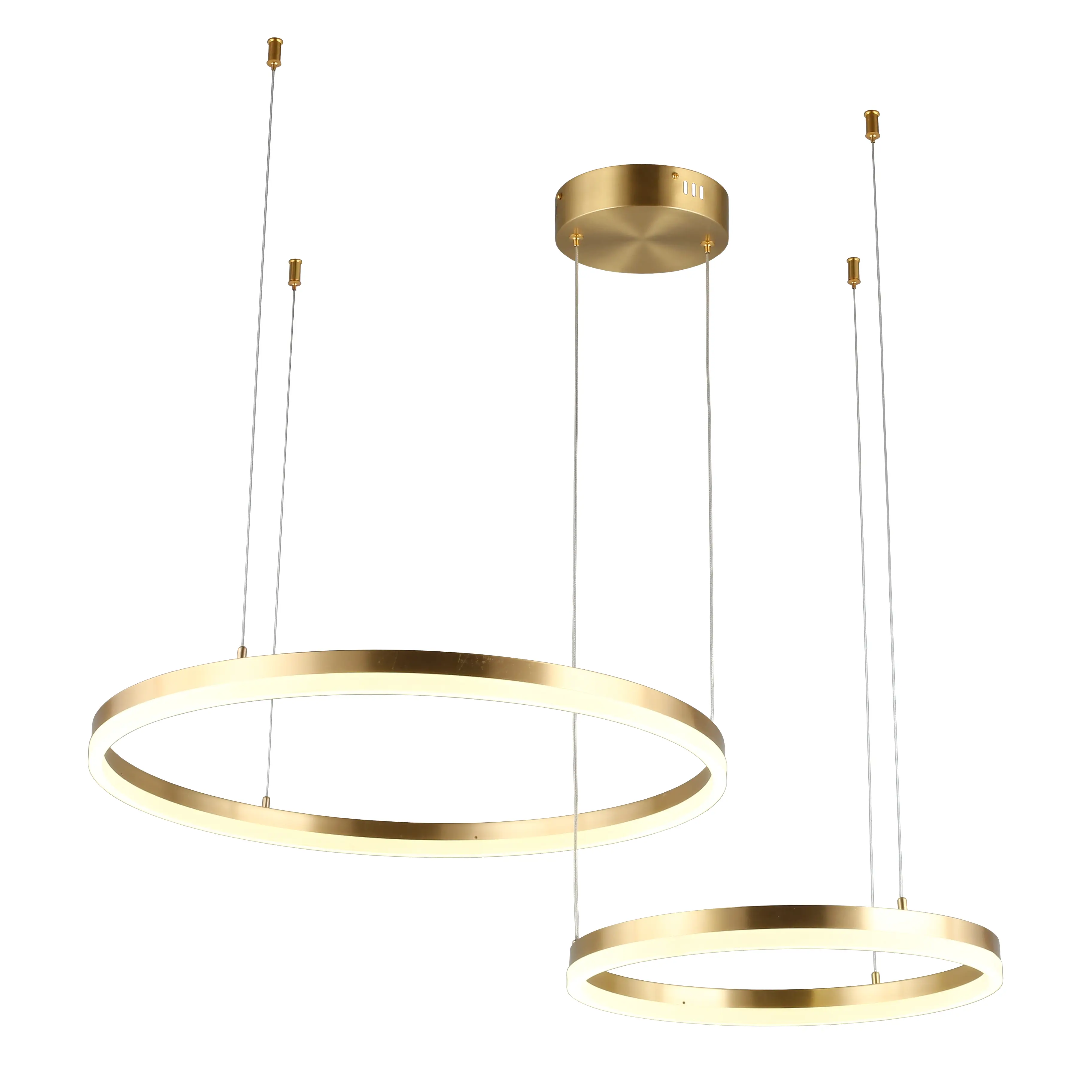 Изображение товара Люстра подвесная светодиодная Aployt APL.049.03.60 60Вт 220-230В Встроенные светодиоды 15 м² цвет латунь