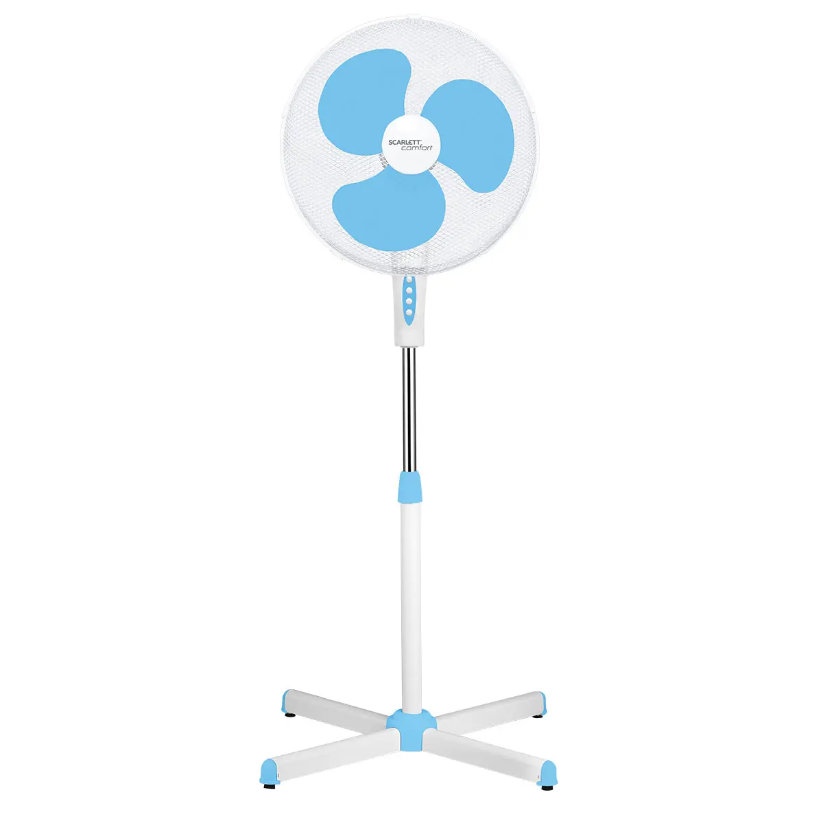 Изображение товара Напольный вентилятор Scarlett SC-SF111B29 45 Вт бело-голубой с таймером