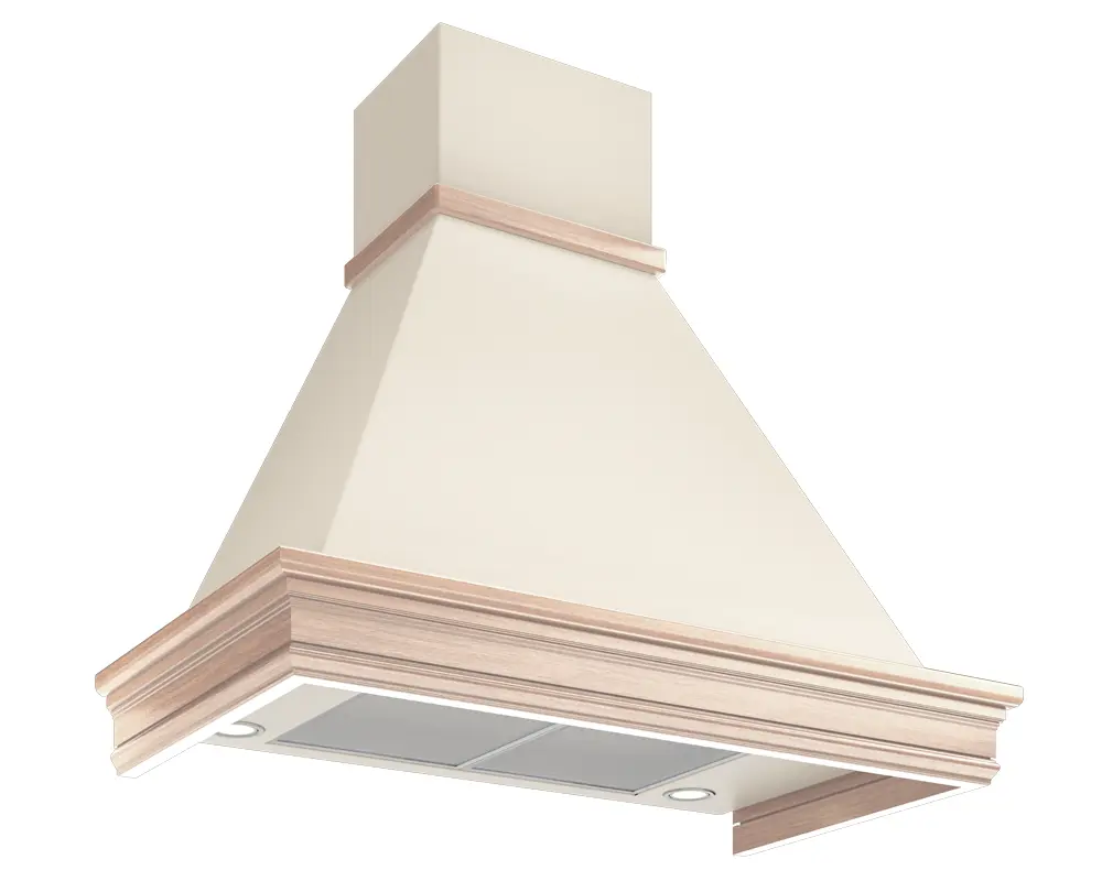 Изображение товара Наклонная вытяжка Elikor Валенсия 90П-650-П3Д 60 см цвет топленое молоко