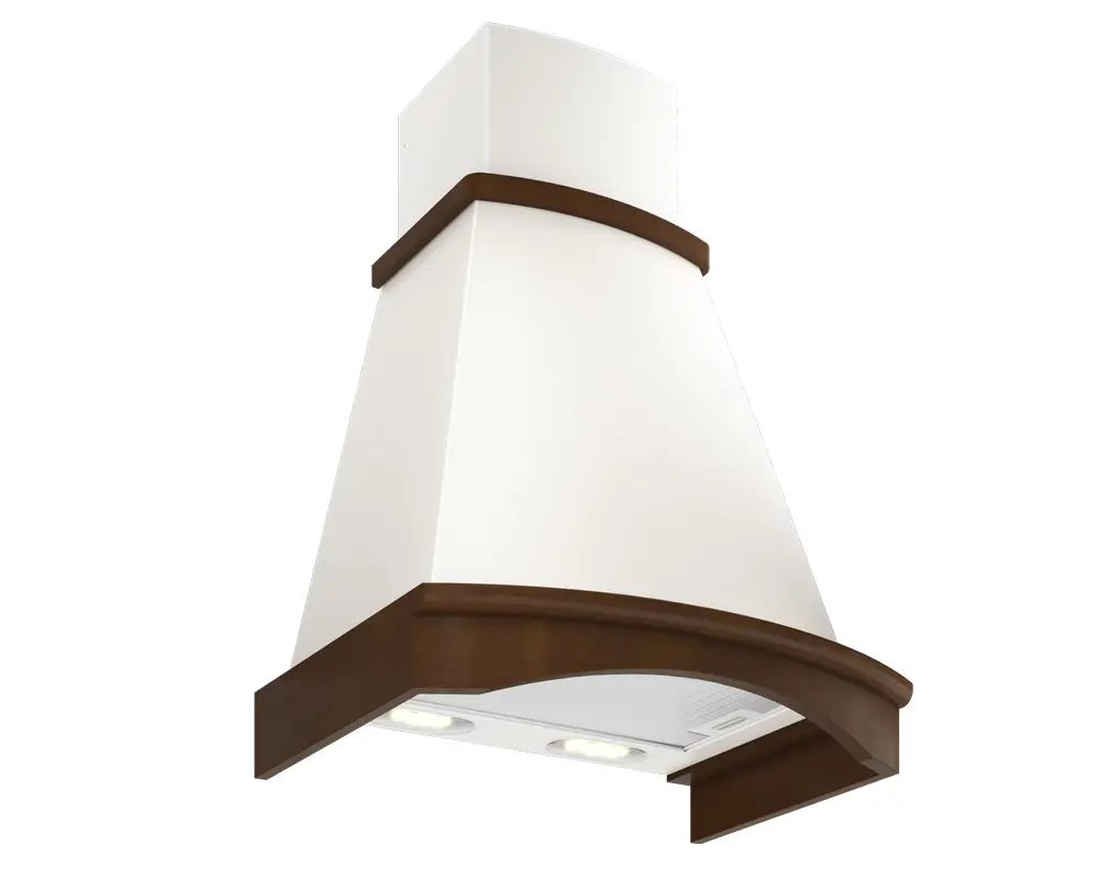 Изображение товара Наклонная вытяжка Elikor Ротонда 60П-650-П3Л 66 см цвет бежевый/бук