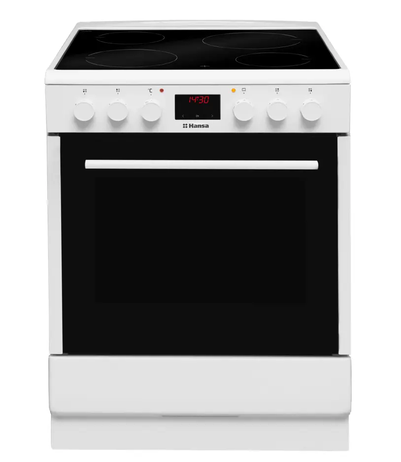 Изображение товара Электрическая плита с духовкой Hansa FCCW68208 60x85x60 см цвет белый