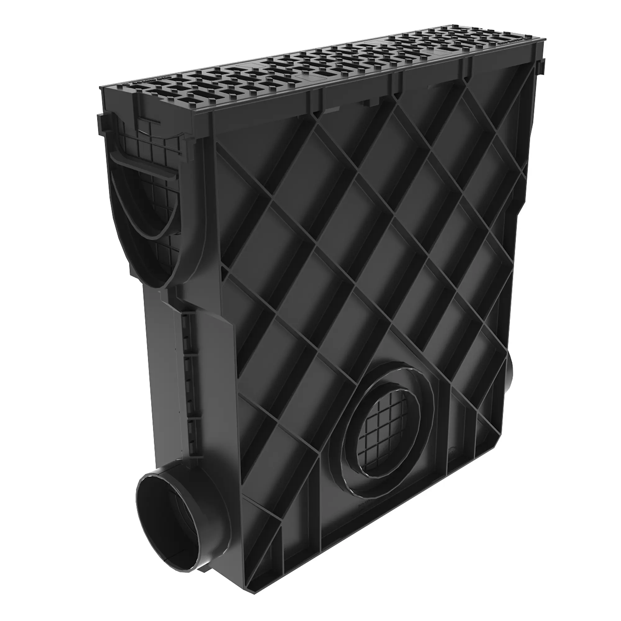 Изображение товара Пескоуловитель с решеткой 510x140x510 мм цвет черный