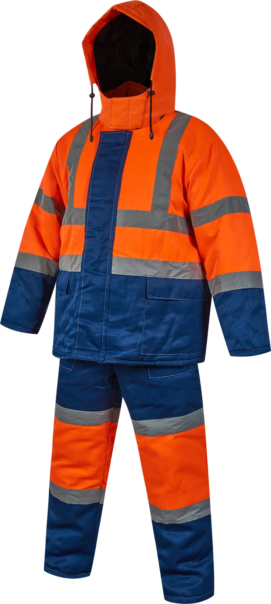 Изображение товара Костюм рабочий утепленный Дорожник цвет оранжевый размер 52-54 рост 182-188 см