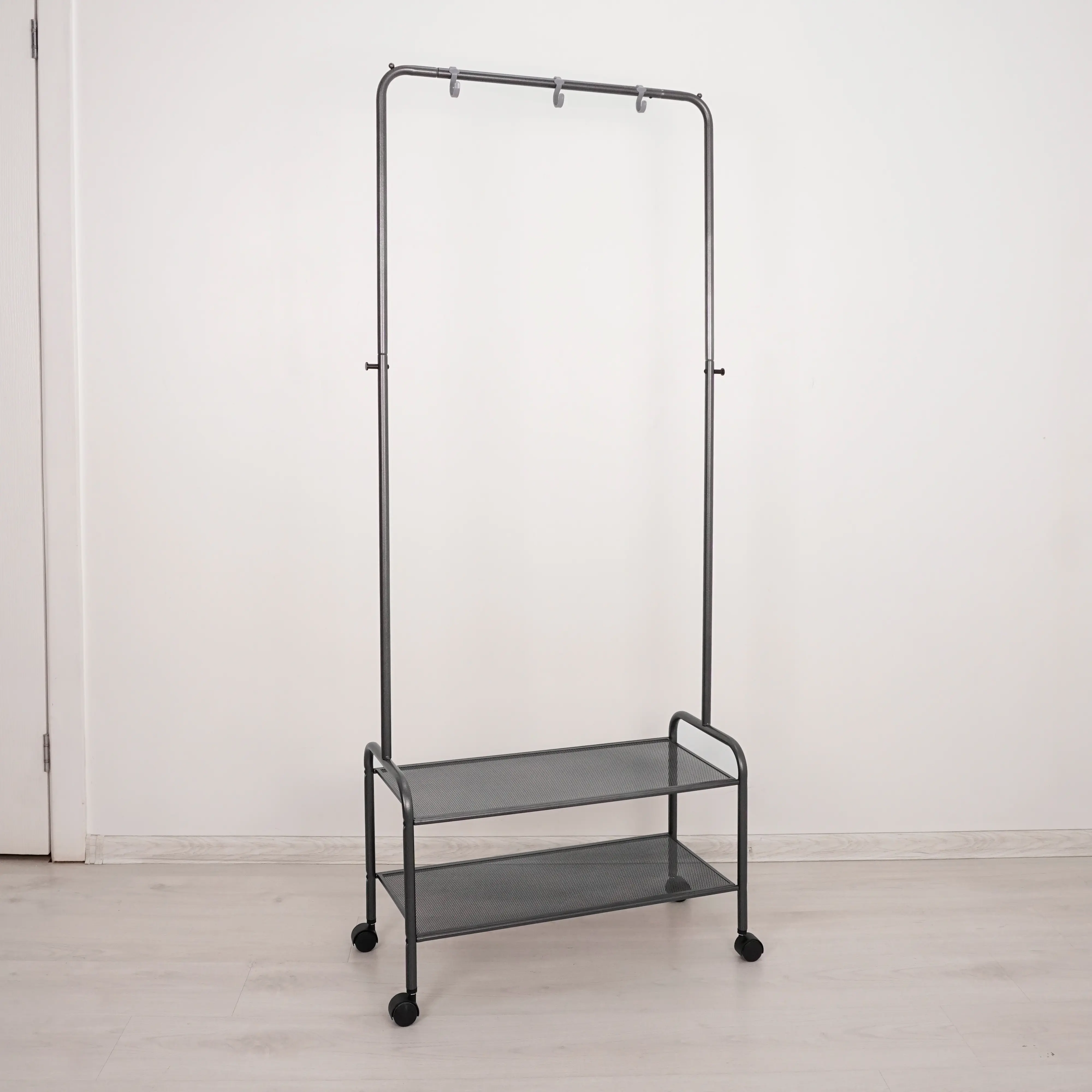 Изображение товара Напольная вешалка Зми Валенсия 22м, металл, графит, 70x162x31 см