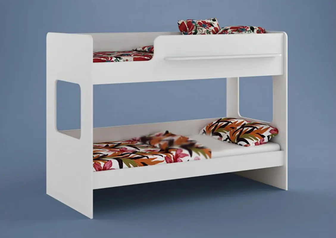 Изображение товара Кровать Кариви Сказка 185x136x80 см ЛДСП цвет белое дерево