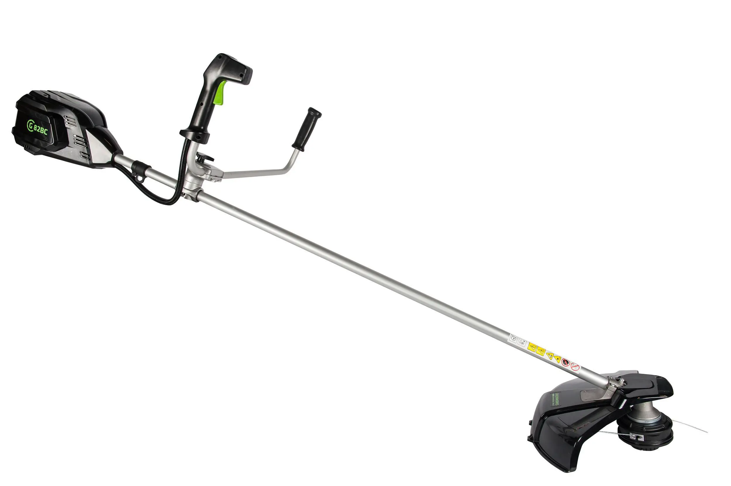 Изображение товара Триммер аккумуляторный Greenworks GС82BCBK5 2103107UB 82 В АКБ и ЗУ в комплекте