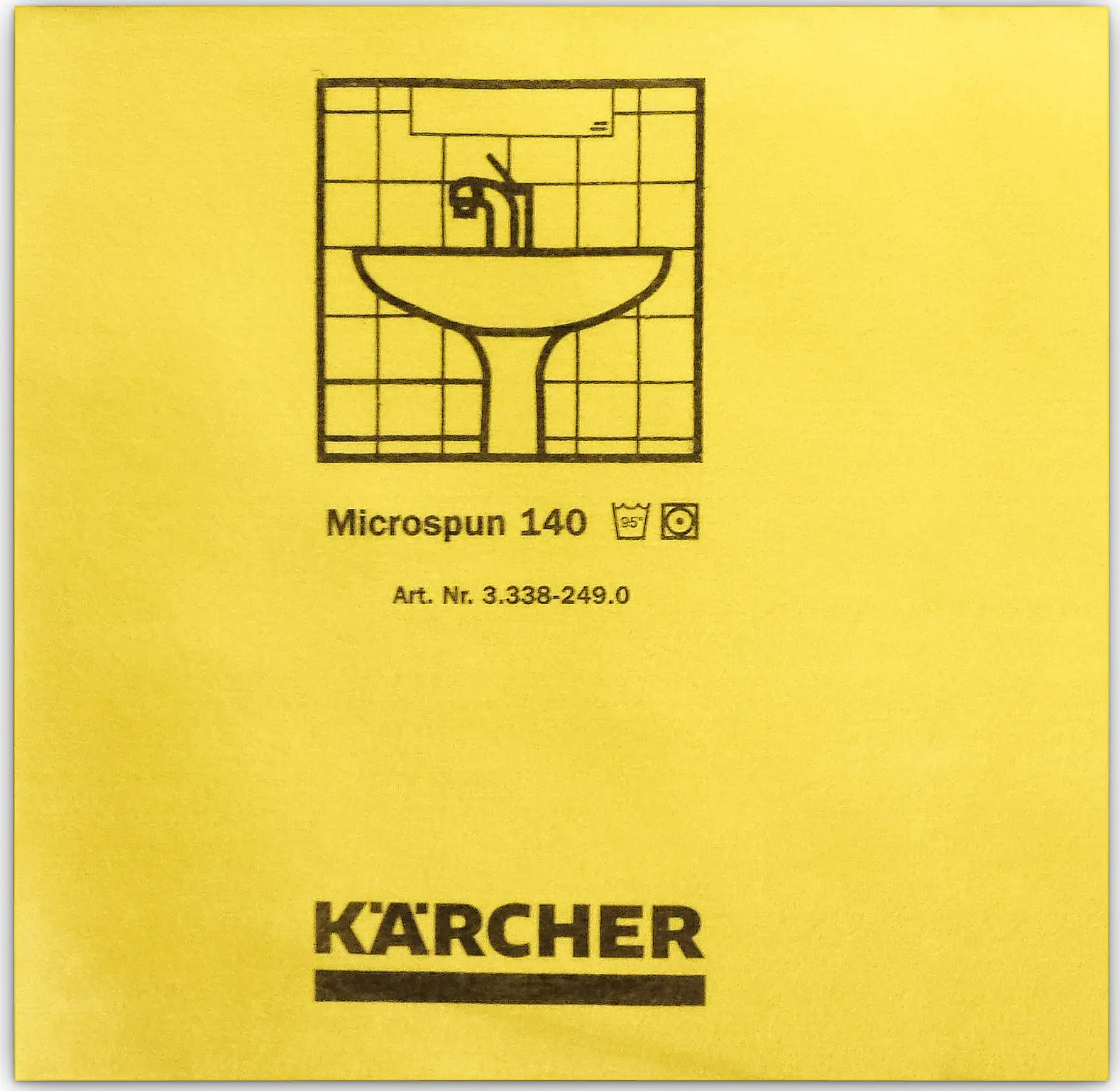 Изображение товара Салфетка для уборки Karcher Microspun микроволокно цвет желтый 10 шт.