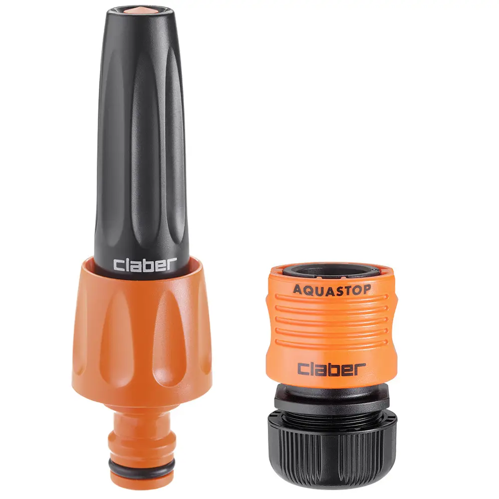Изображение товара Наконечник для полива с коннекторами Claber 88000000 1/2" пластик черный