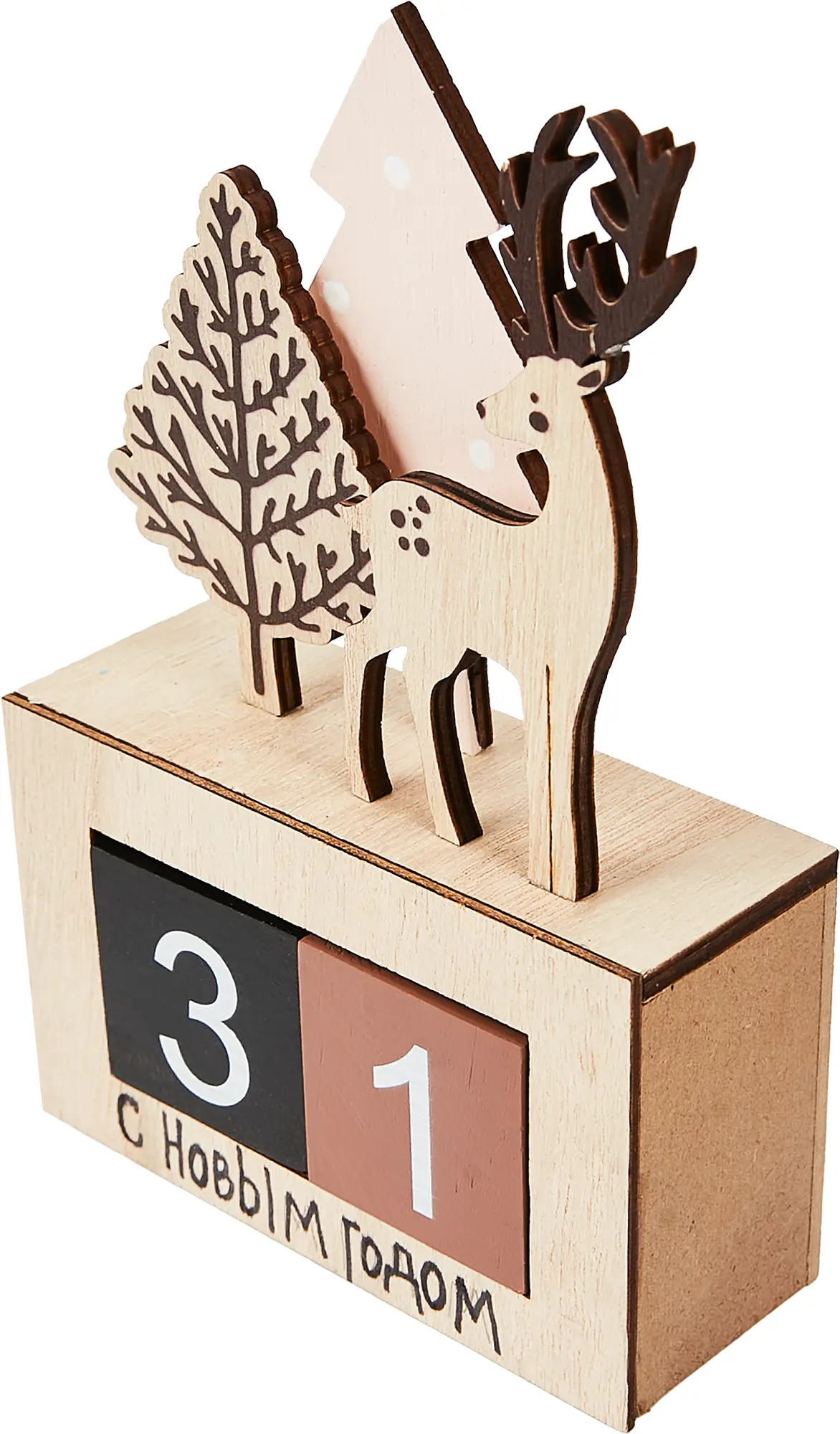 Изображение товара Новогодняя фигурка Календарь дерево