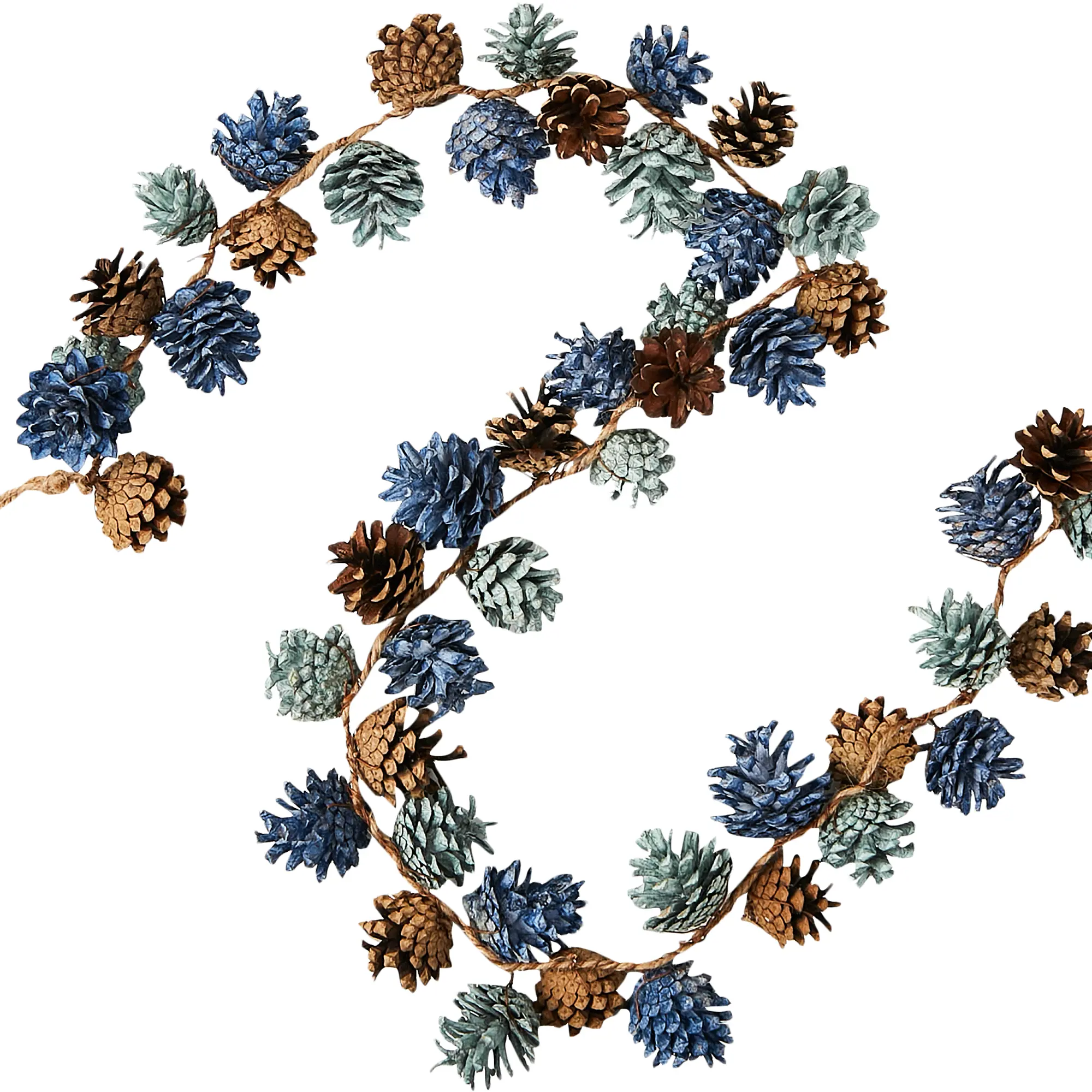 Изображение товара Декоративное украшение из сосновых шишек 120x8x5 см