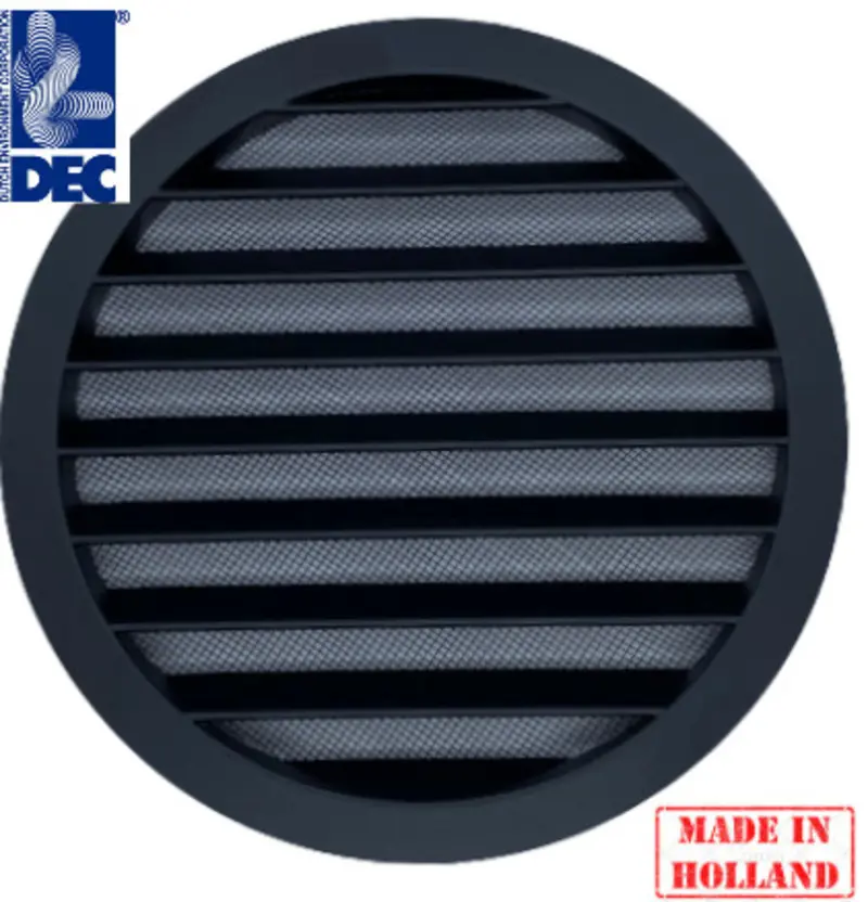 Изображение товара Решетка наружная Dec International DSAV 100 мм цвет черный