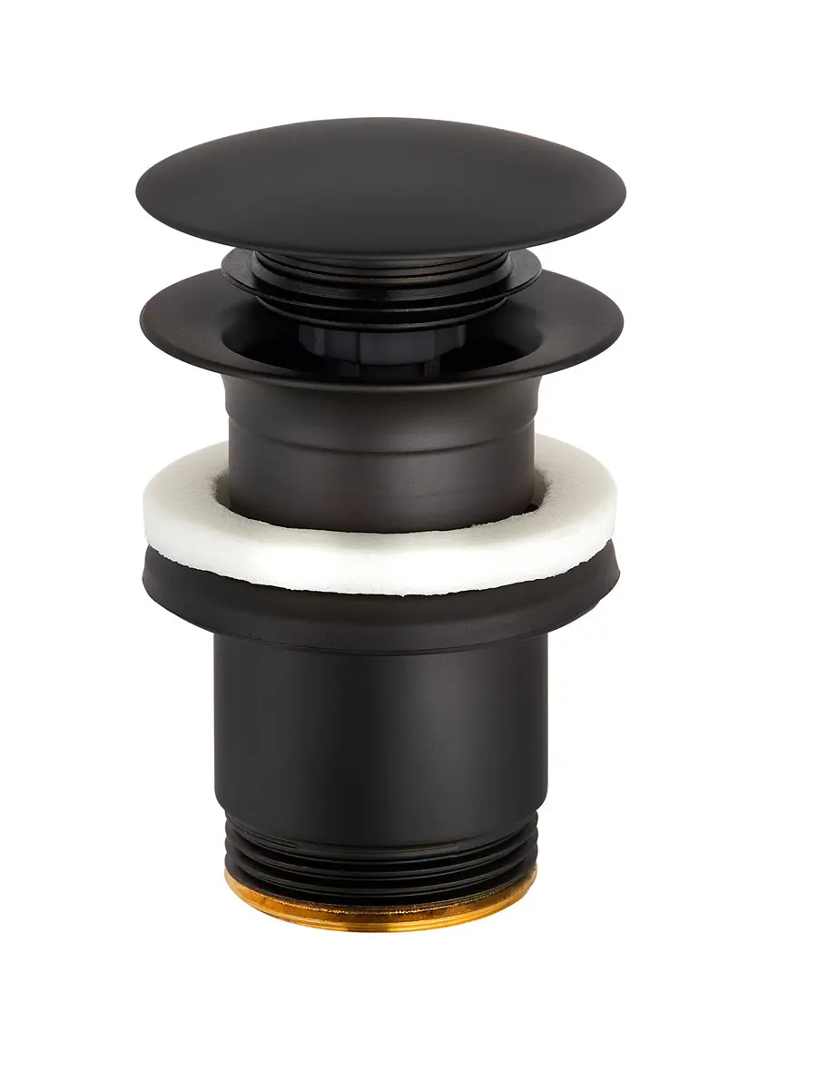 Изображение товара Донный клапан Kludi 1042639-00 черный матовый с механизмом PUSH-OPEN