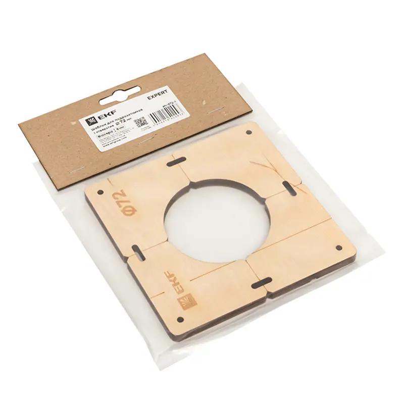 Изображение товара Шаблон для подрозетников EKF Expert c 1 отверстием D72 мм