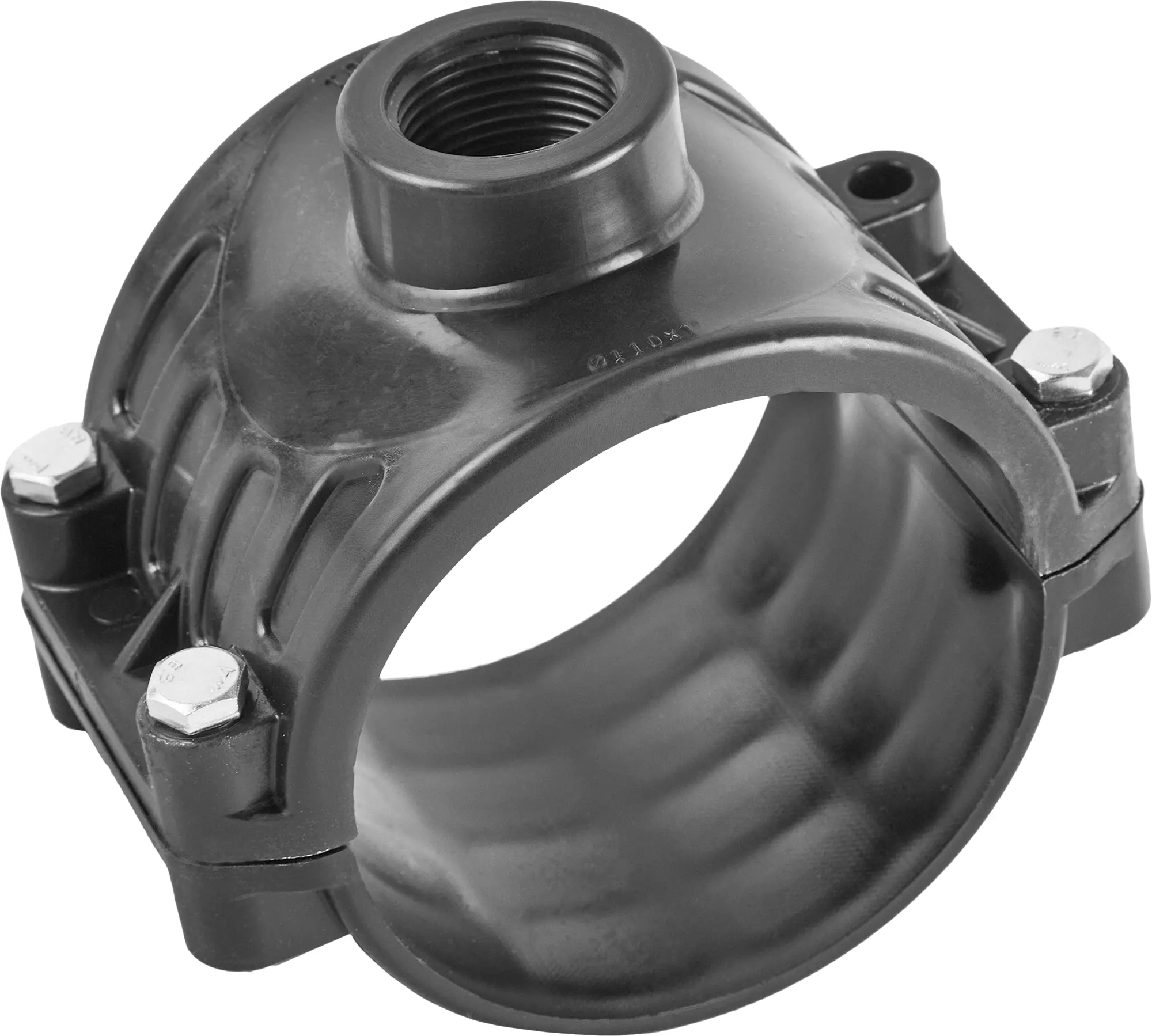 Изображение товара Седелка Политэк 1x110 мм ВР из полипропилена для водоснабжения Россия