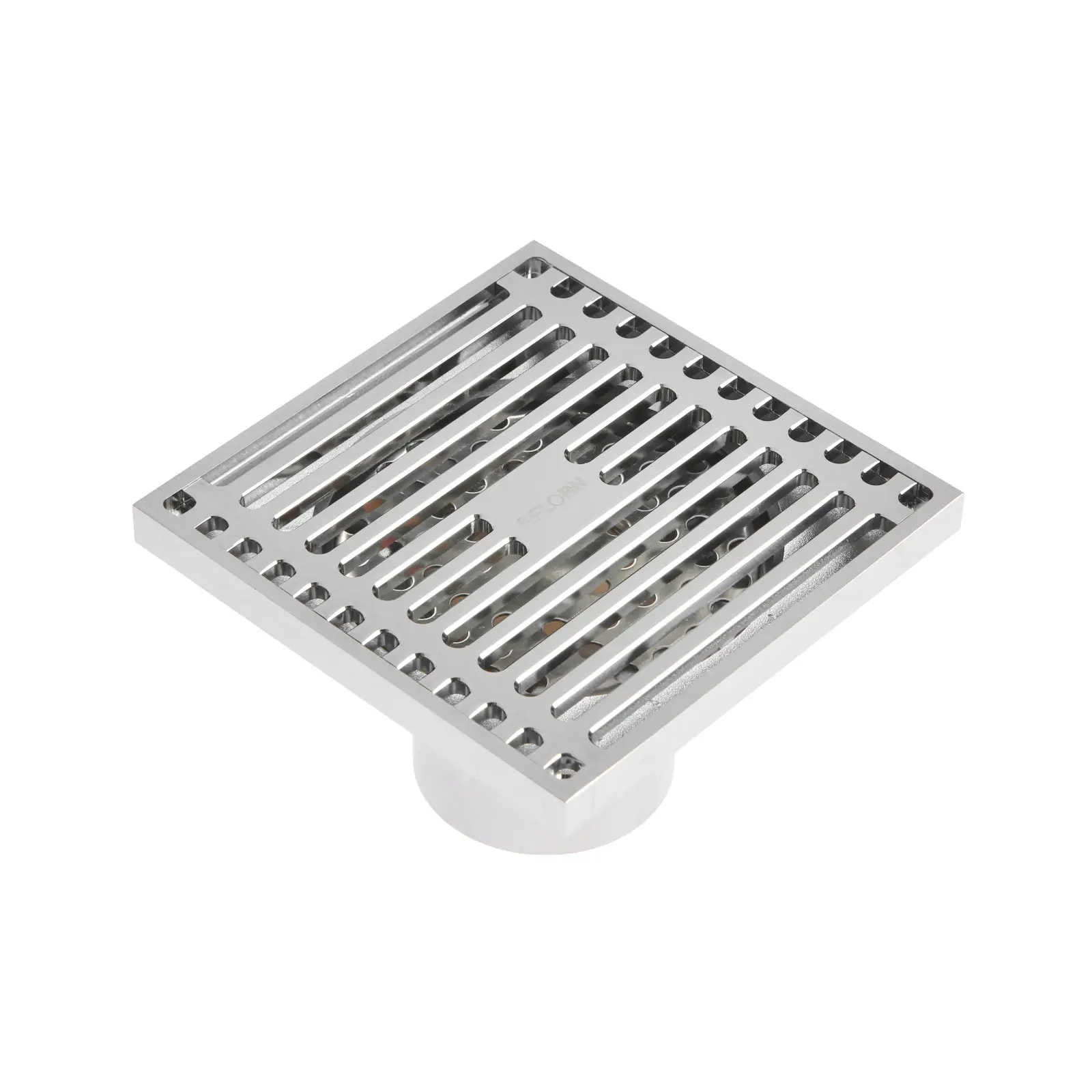 Изображение товара Душевой трап AFLORN AF10610-10 100х100 мм латунь хром сухой затвор