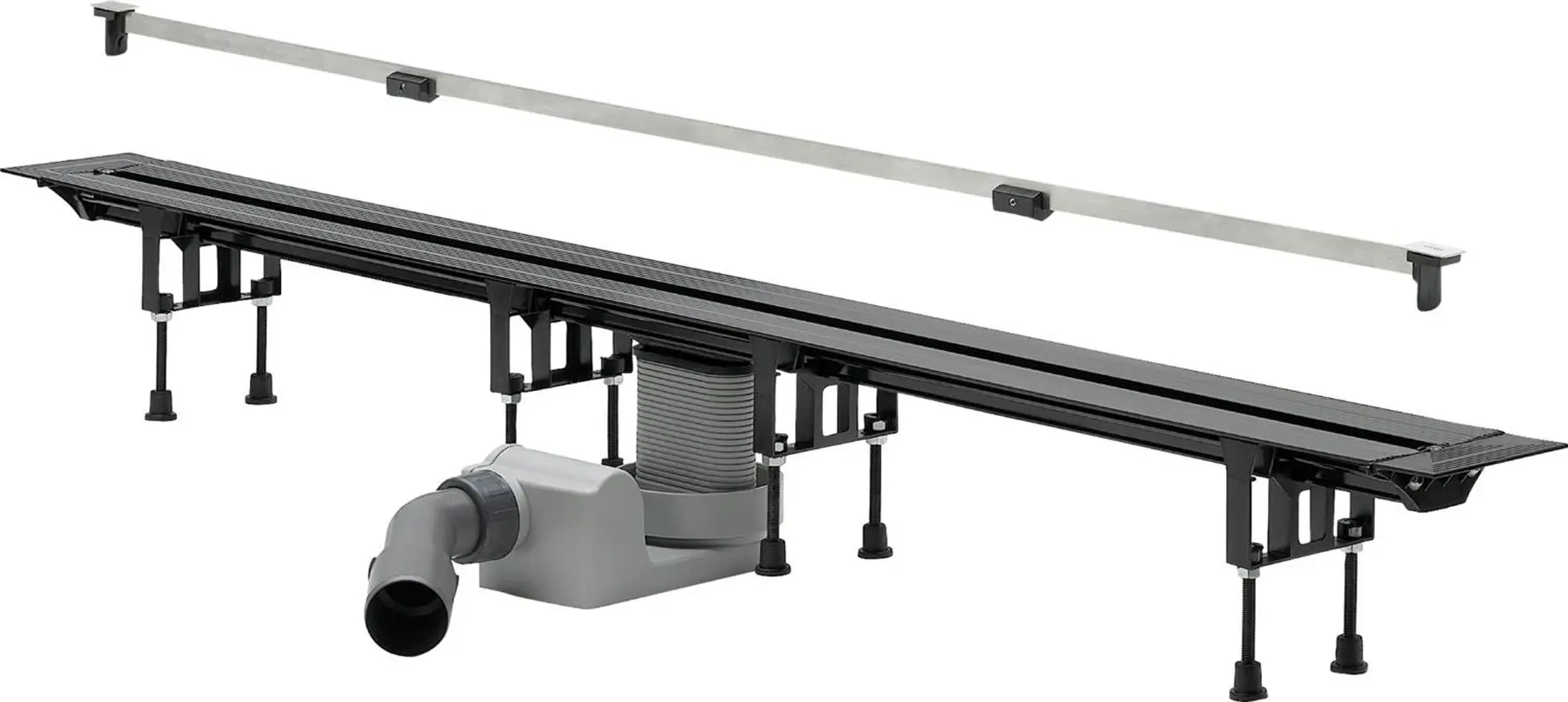 Изображение товара Душевой трап Viega 704360 из нержавеющей стали с мокрым затвором 20x120 см