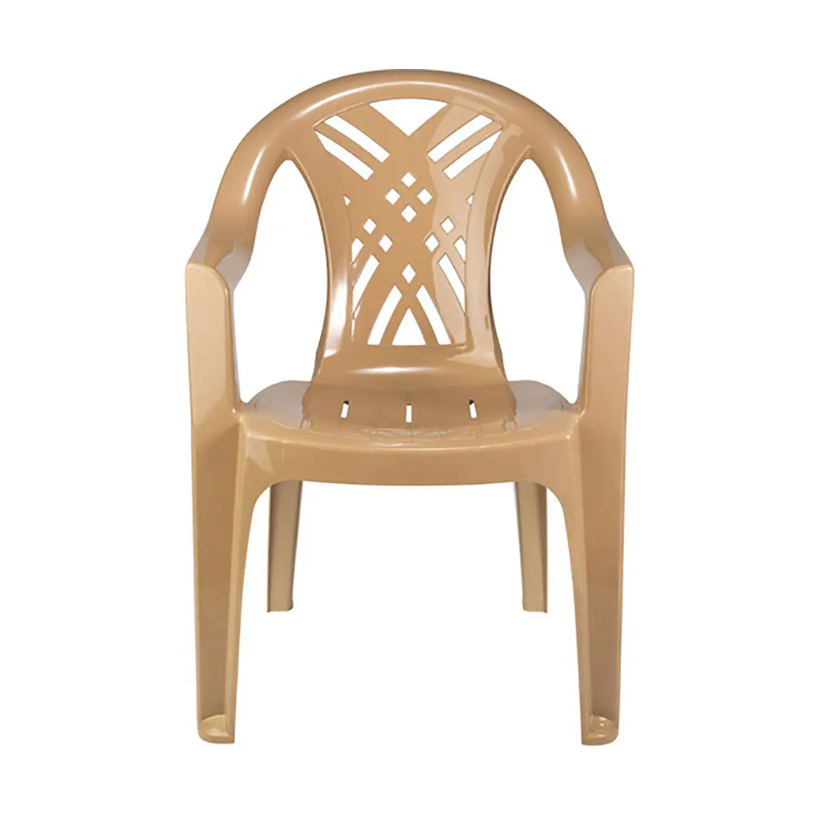 Изображение товара Кресло садовое Стандарт пластик Престиж-2 64 см х 60 см х 83 см полипропилен бежевый