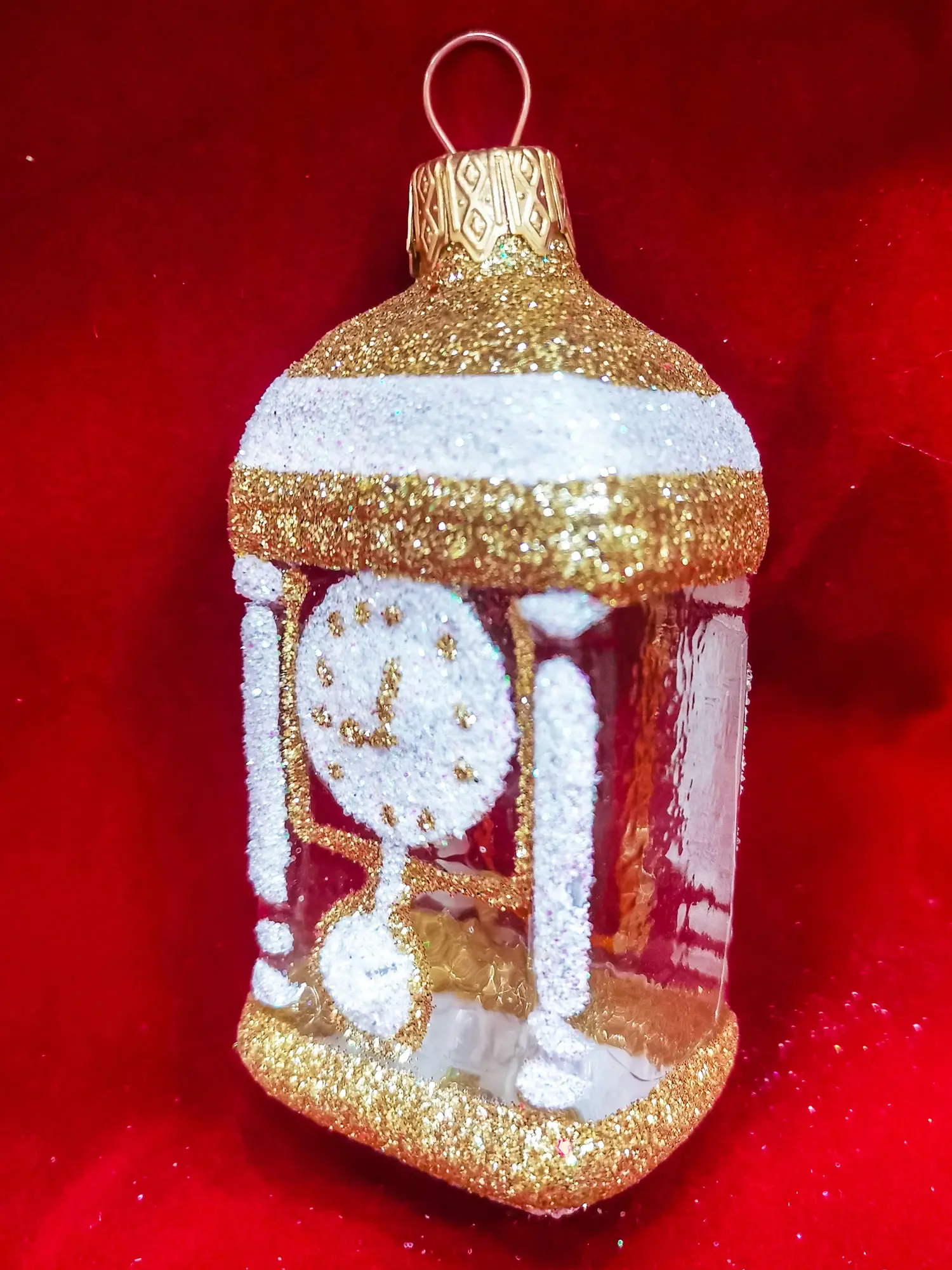 Изображение товара Елочная игрушка Часы-тумба Коломеев ФУ-102/2/П 10 см х 4 см разноцветный