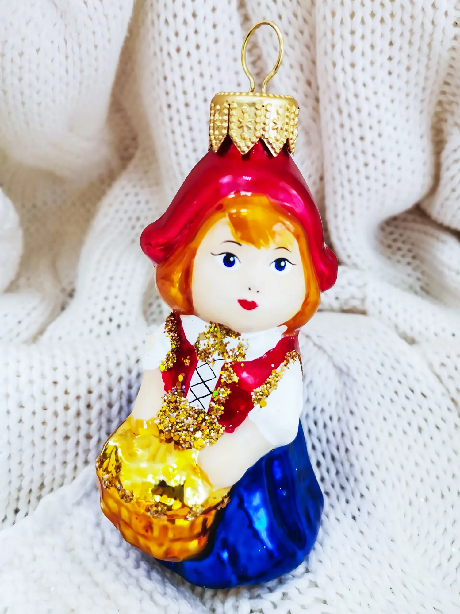 Изображение товара Елочная игрушка Красная шапочка Коломеев ФУ-552 9 см х 4 см разноцветный