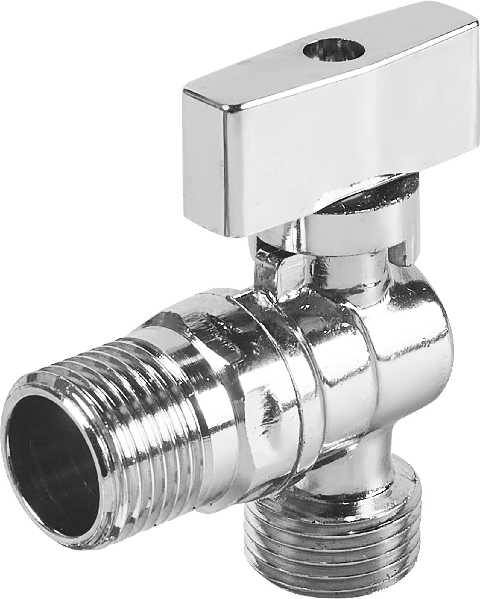 Изображение товара Кран шаровой угловой MPF 1/2x1/2 с отражателем и флажком