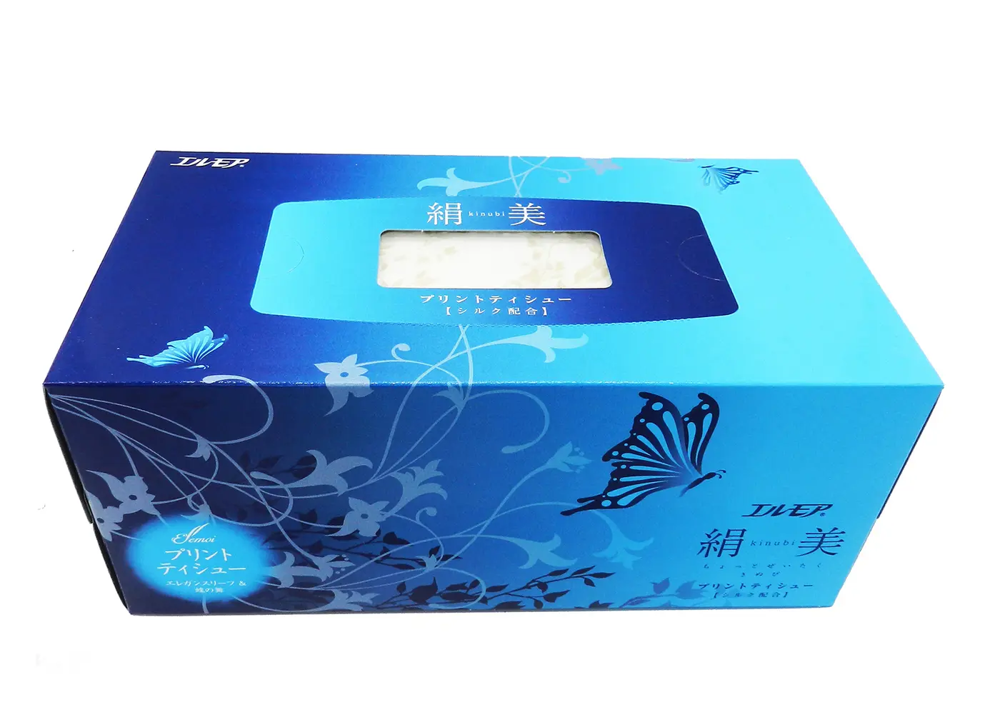 Изображение товара Бумажные салфетки Kami Shodji Ellemoi 2х-слойные с шелком 200 шт