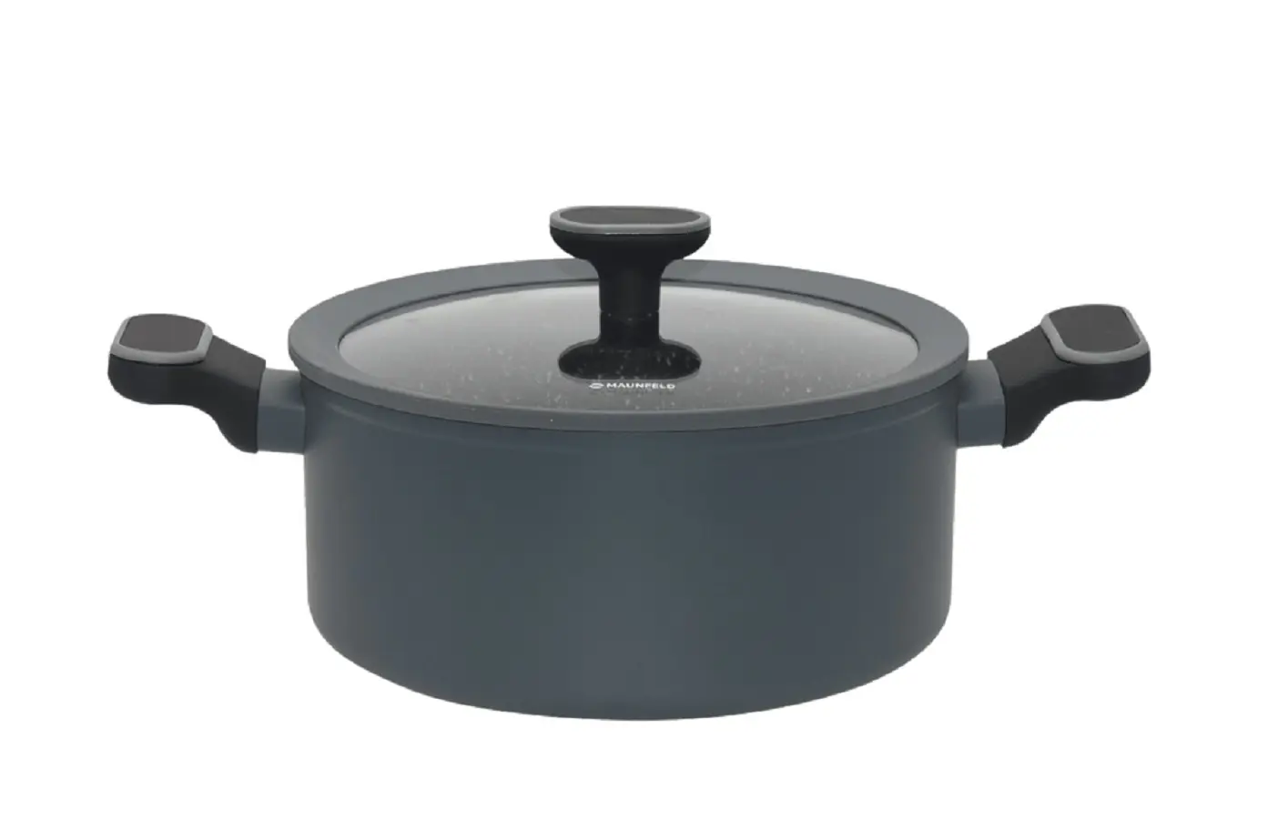 Изображение товара Кастрюля с крышкой 2.9 л Maunfeld Frida алюминий цвет графитовый