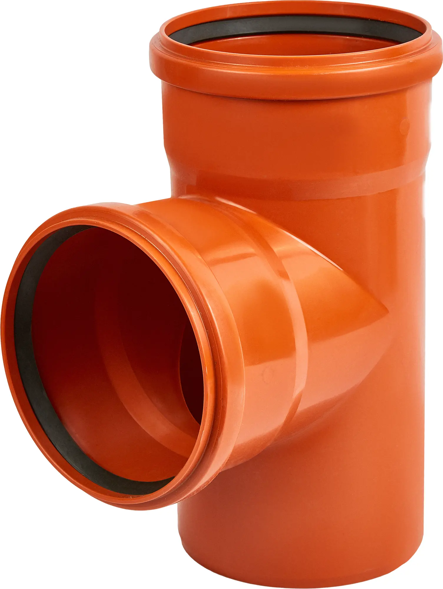 Изображение товара Тройник Хемкор d160x160 мм 87° пластиковый для наружной канализации