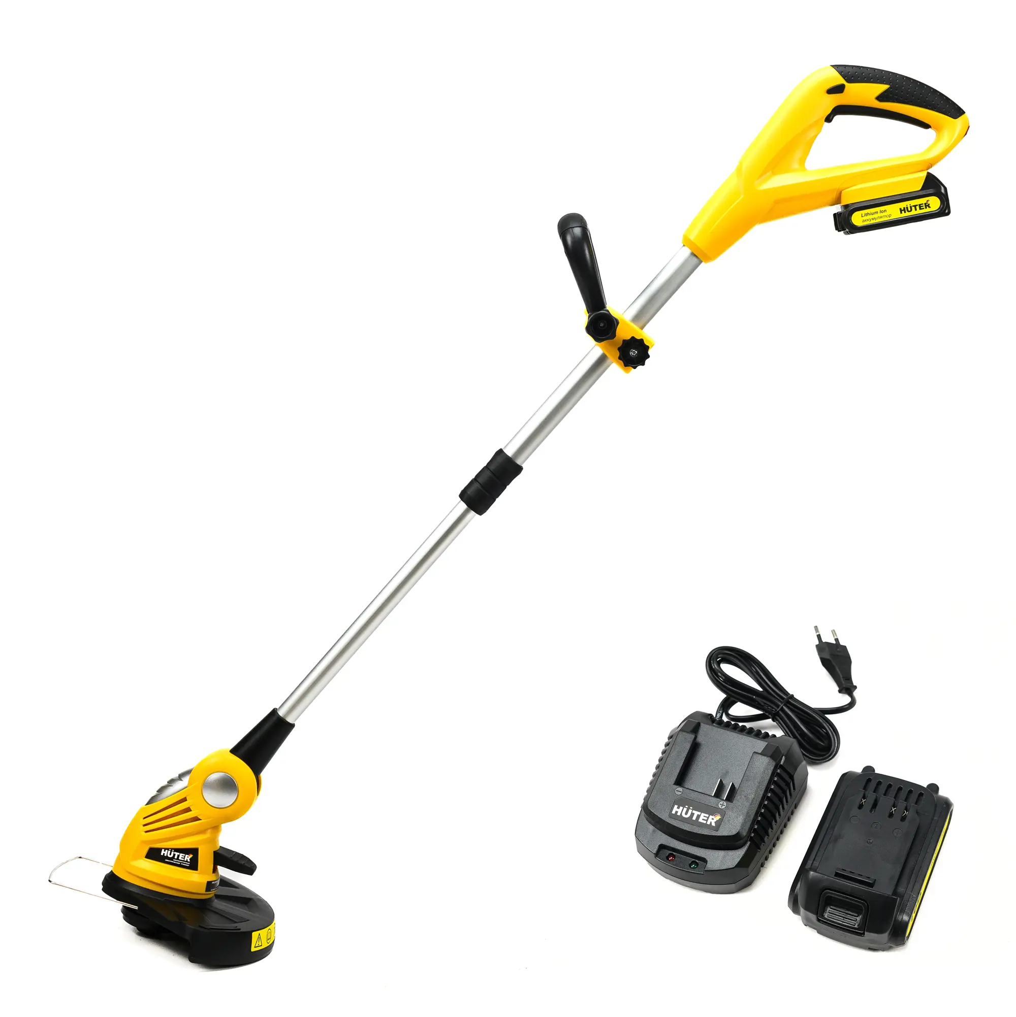 Изображение товара Аккумуляторный триммер Huter GET-280-2LI 18 В 2 Ач литий-ион зарядка