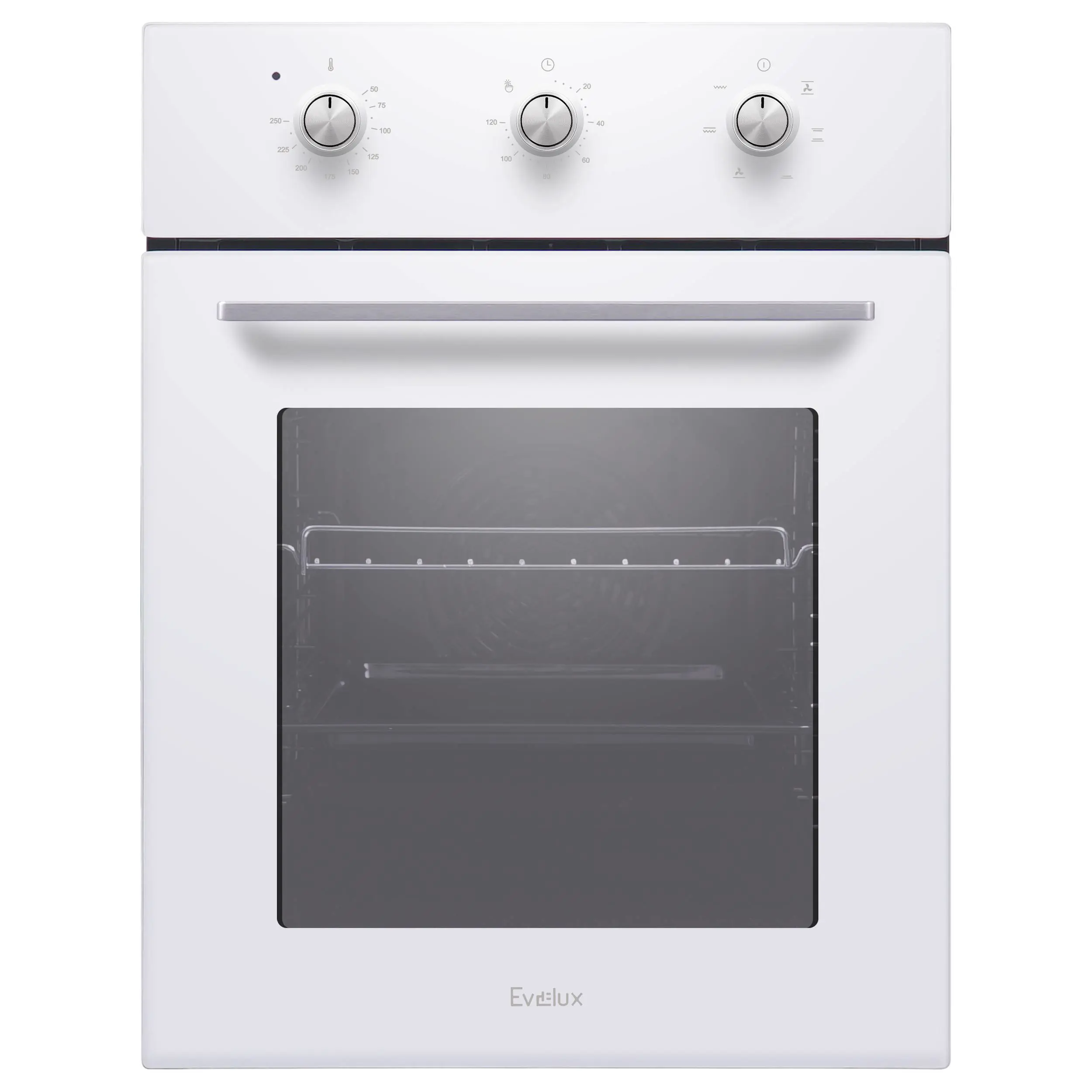 Изображение товара Электрический встраиваемый духовой шкаф Evelux Eo 420 pw 45x59.6x56.5 см цвет белый
