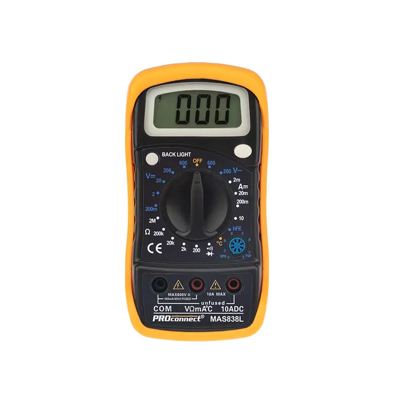 Изображение товара Мультиметр портативный PROconnect MAS838L DT858L