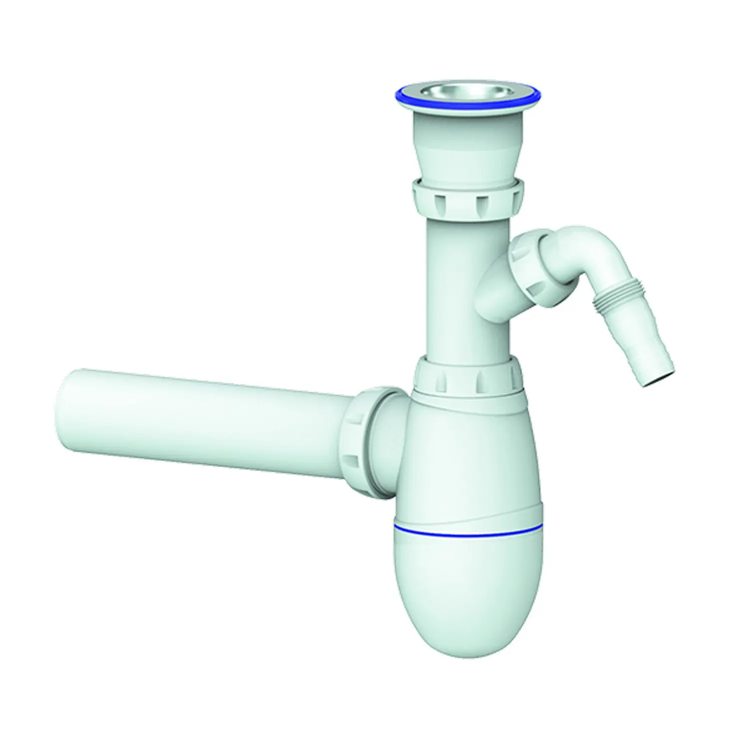 Изображение товара Сифон Unicorn 1 1/2x40 B310V с носиком с трубой 40x40 мм