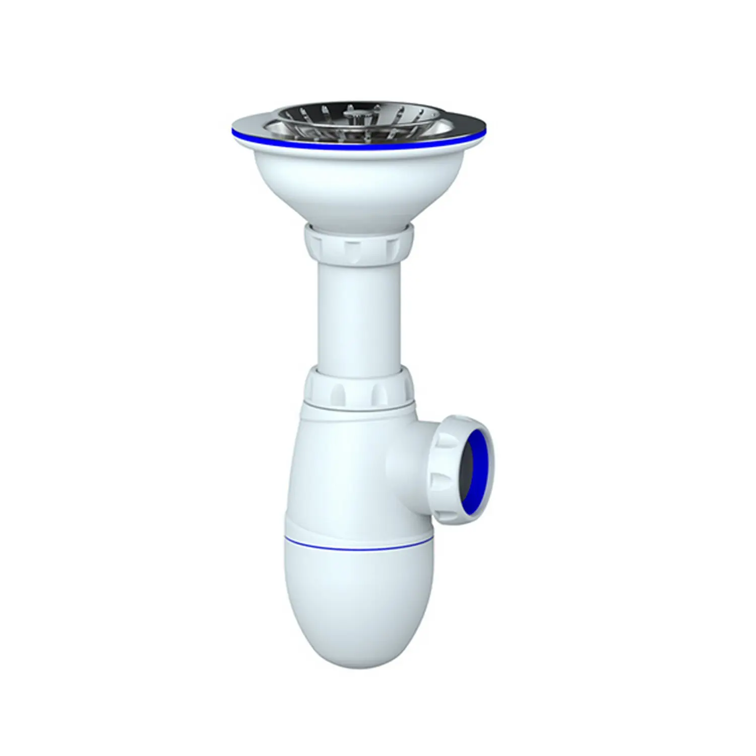 Изображение товара Сифон Unicorn 3 1/2x40 B412 для кухни из пластика, Россия