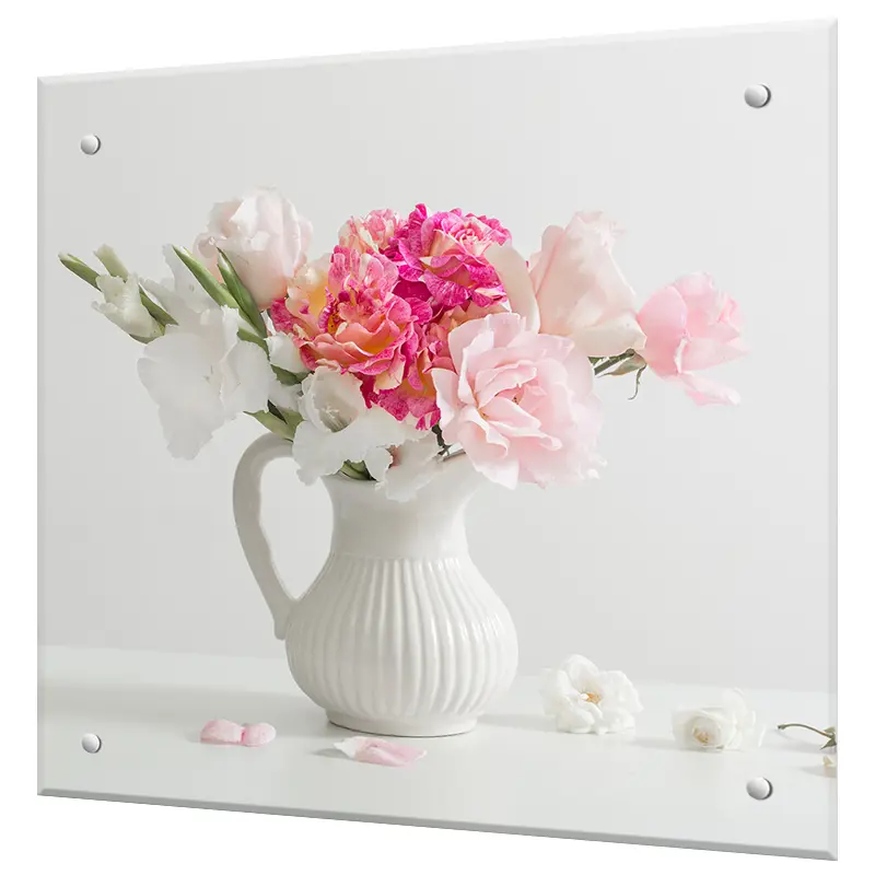 Изображение товара Стеновая панель Borntoprint Нежный букет 60x50x4 см закаленное стекло цвет прозрачный