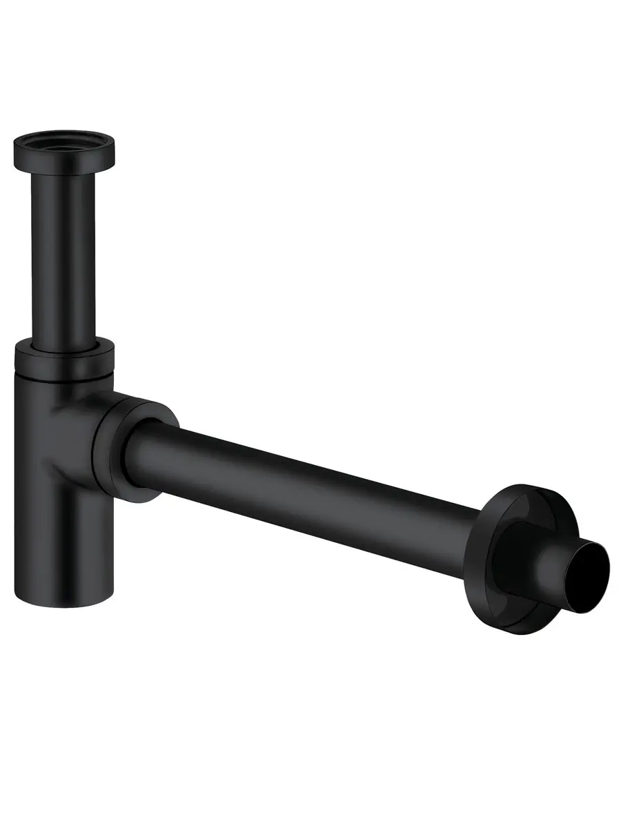 Изображение товара Сифон для раковины Kludi D32 мм бутылочный черный латунь регул. 5 лет гарантия