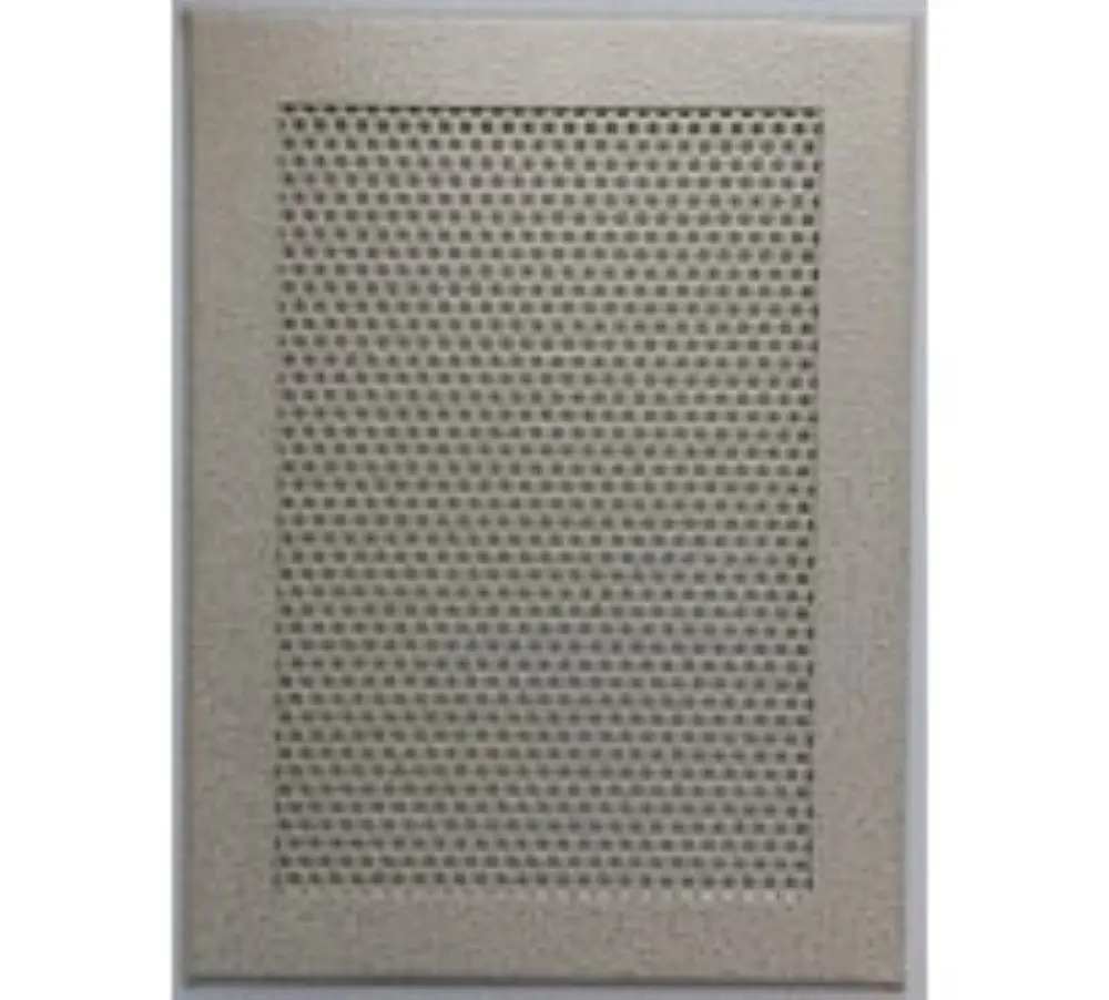 Изображение товара Решетка вентиляционная Шамрай 180x240 мм сталь перфорация кружок цвет антик белый