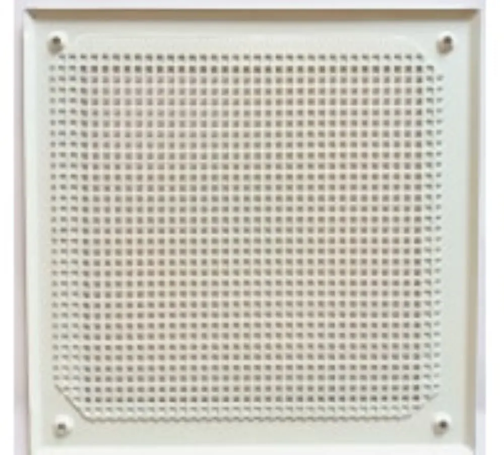 Изображение товара Решетка вентиляционная Шамрай 200x200 мм сталь тип перфорации квадрат цвет белый