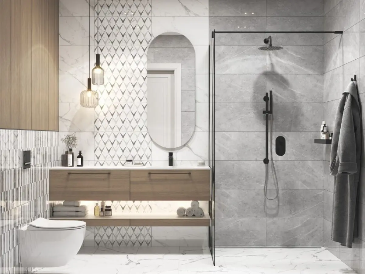 Изображение товара Керамическая плитка Cersanit Marmo 16798 29.8x59.8см 1.247 м² цвет серый