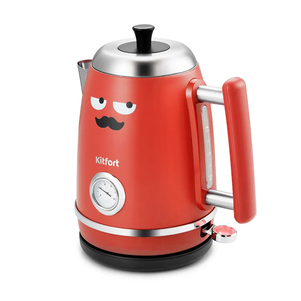 Изображение товара Электрический чайник Kitfort Кт-6149-1 1.7 л нержавеющая сталь цвет красный