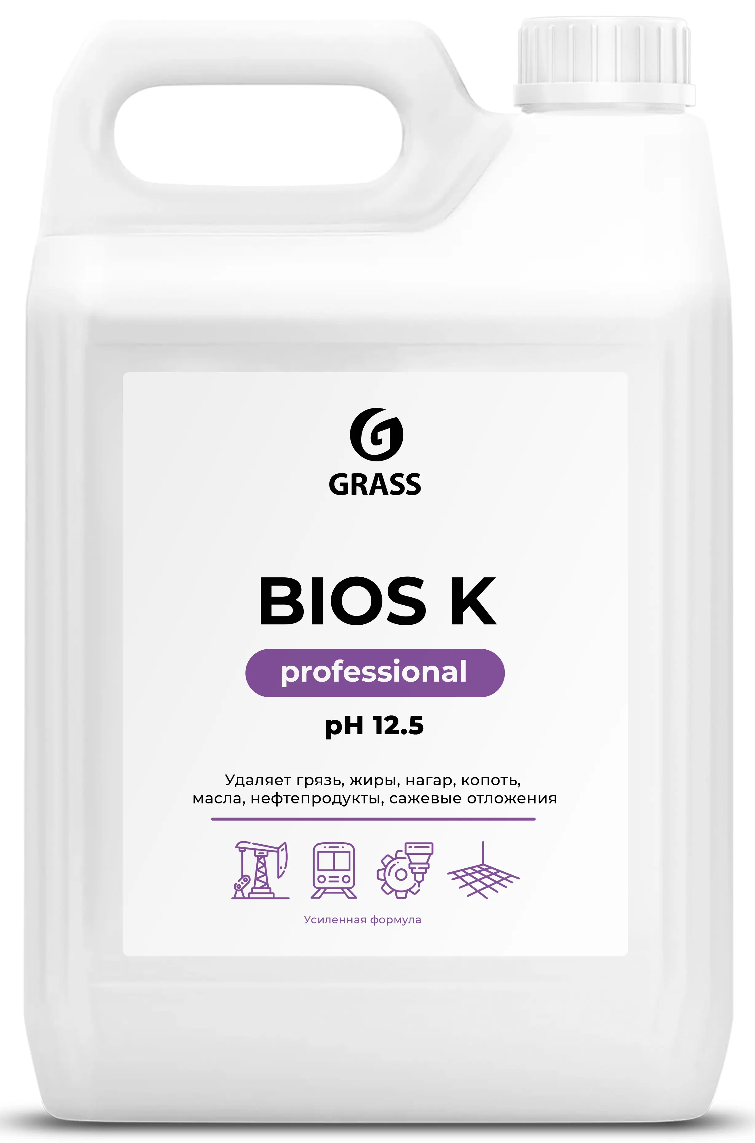 Изображение товара Универсальное моющее средство щелочное высококонцентрированное Grass Bios K 5 л