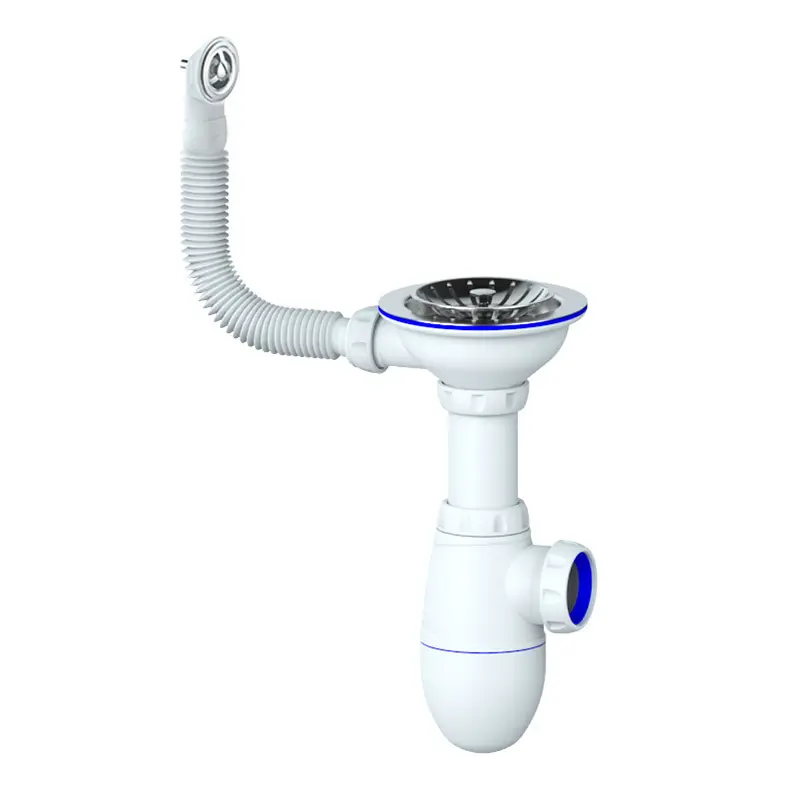 Изображение товара Сифон Unicorn 3 1/2x40 с круглым переливом, пластик, Россия